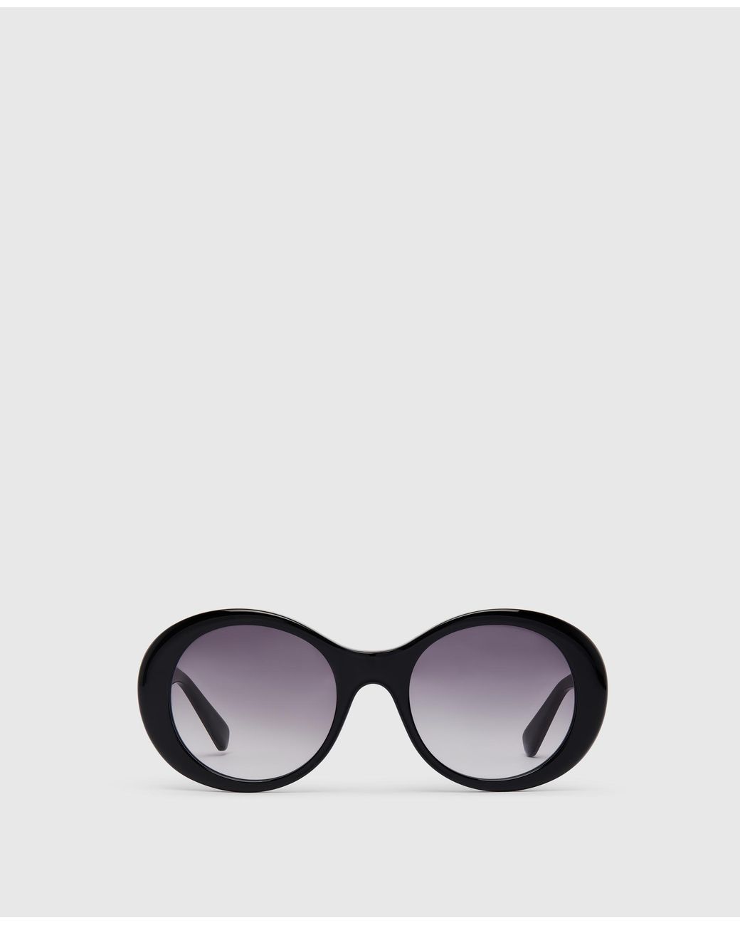 Stella McCartney Black Oversized Round Gradient Sunglasses, One Size