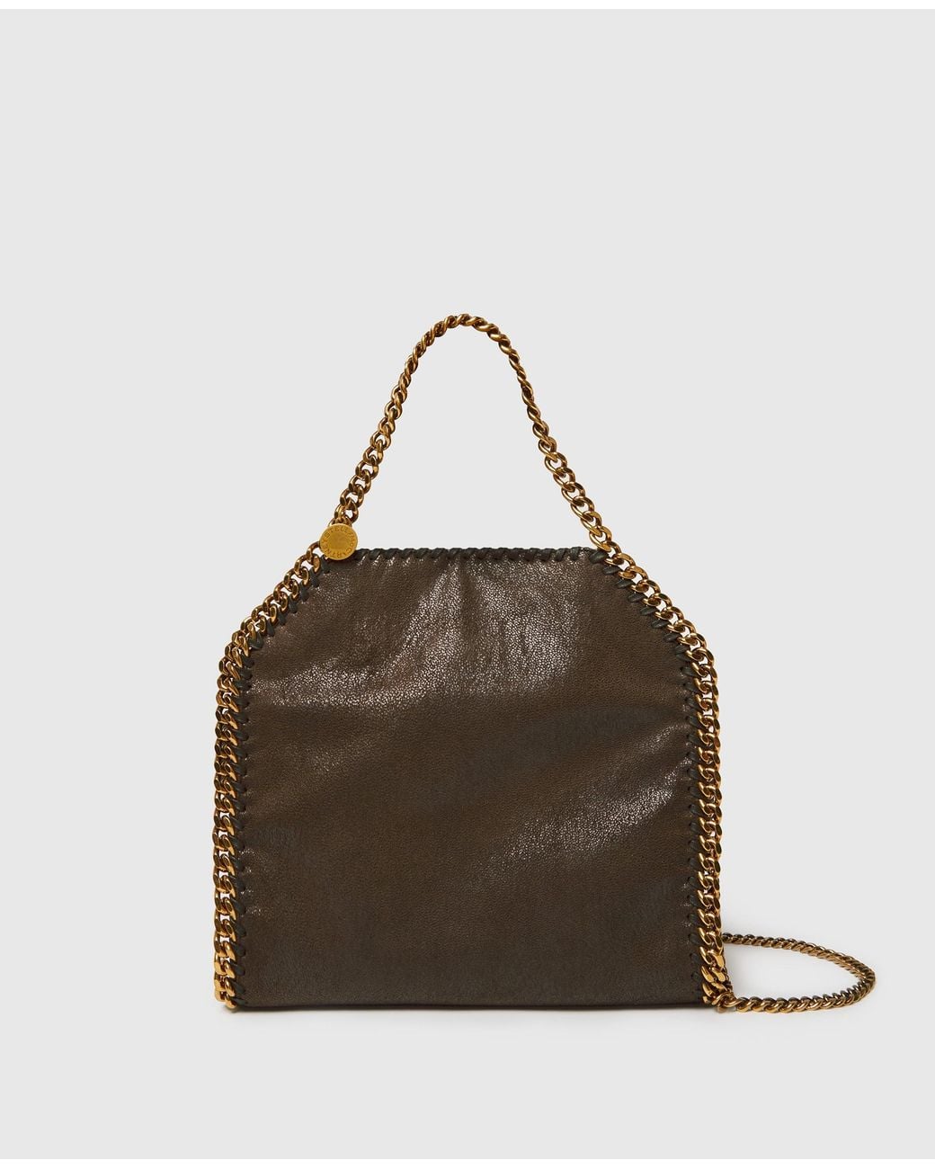 Stella McCartney Brown Falabella Mini Tote Bag