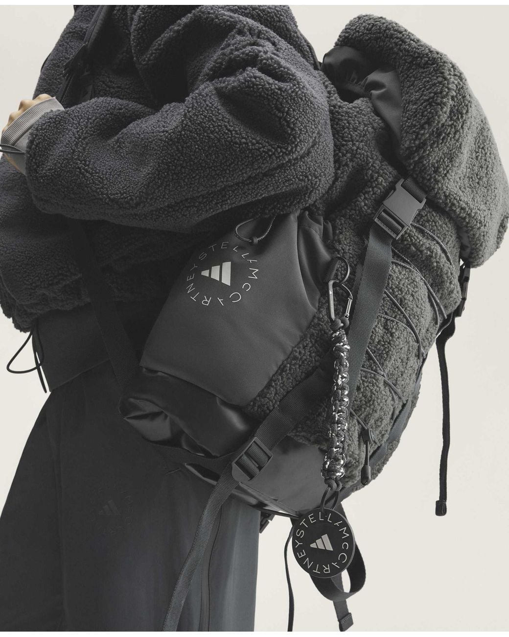 Stella McCartney Black Adidas By Fleece Backpack