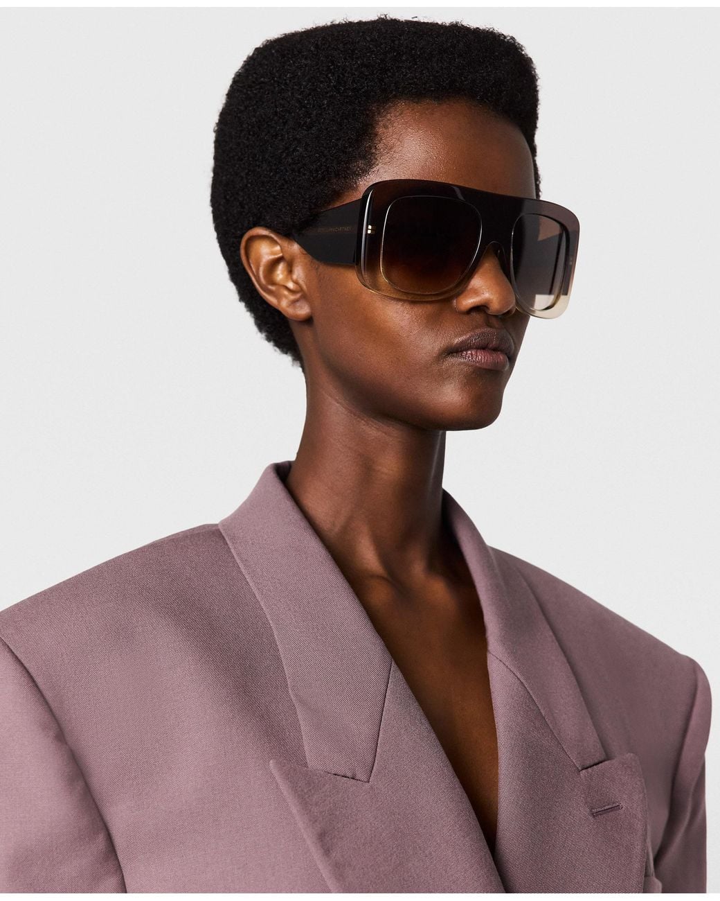 Stella McCartney Multicolor Chunky Straight-edge Sunglasses