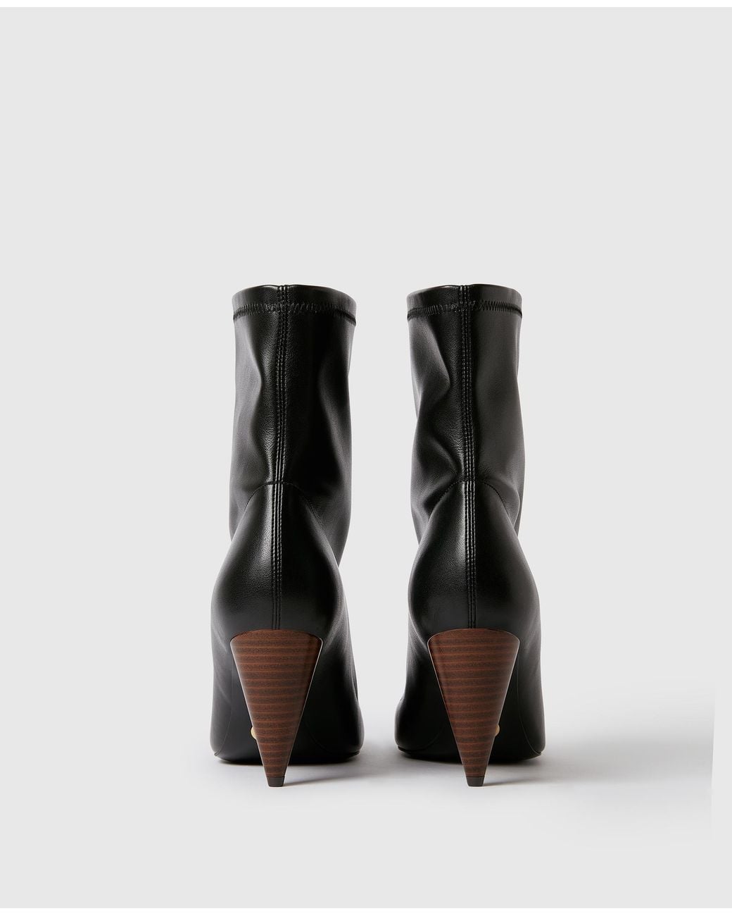 Stella McCartney Black Zipper Ankle Boots