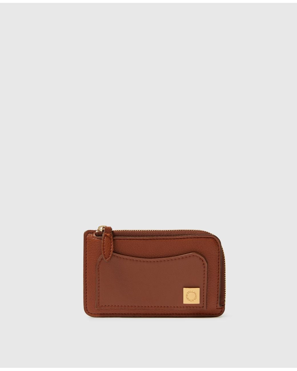 Stella McCartney Brown Ryder Zip Cardholder