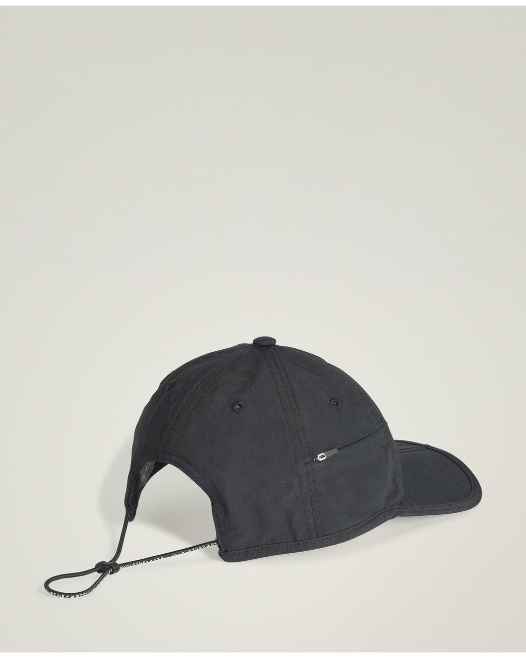 Stella McCartney Black Logo Baseball Cap
