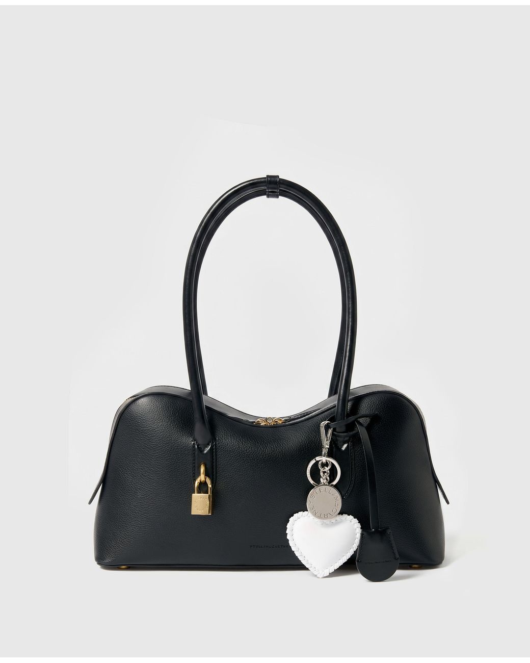 Stella McCartney White Whipstitch Heart Charm