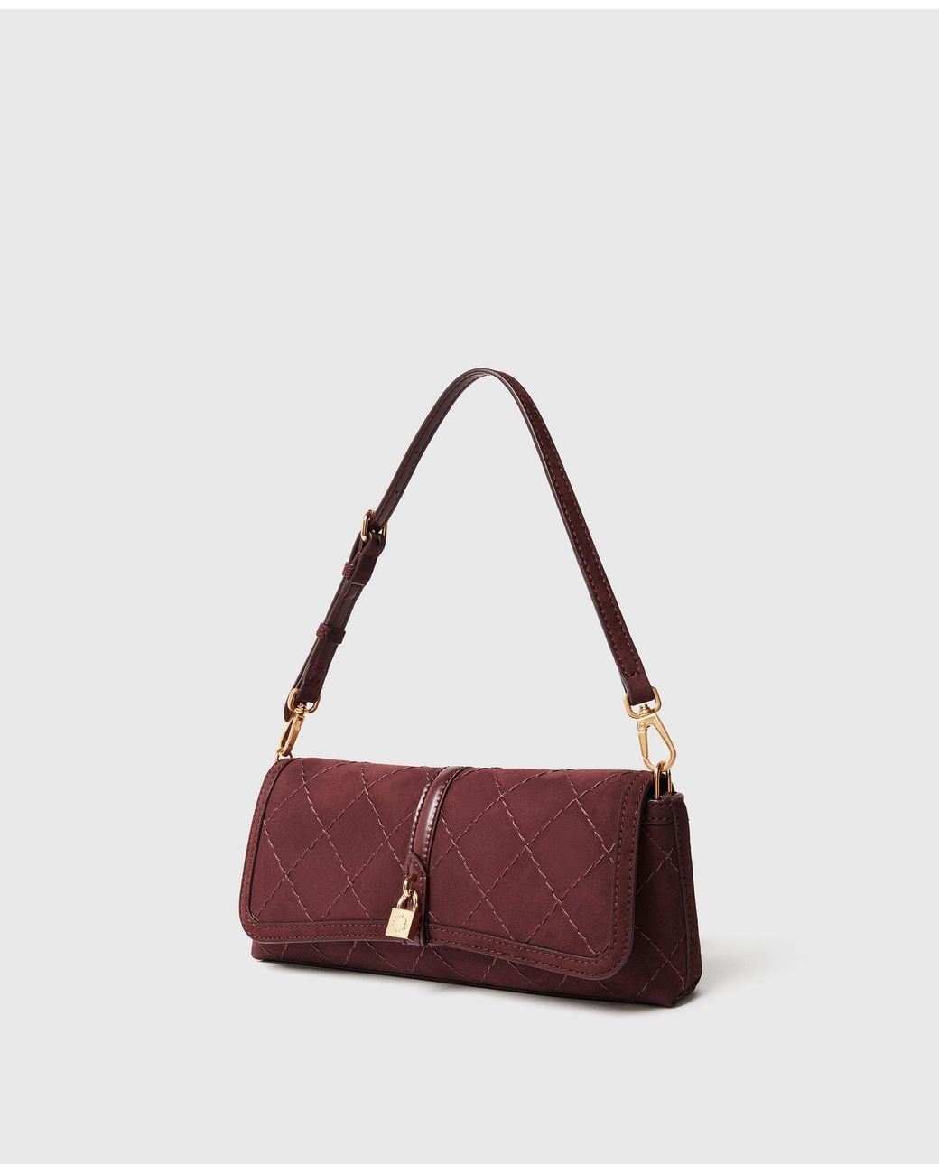 Stella McCartney Purple Ryder Quilted Pochette Shoulder Bag