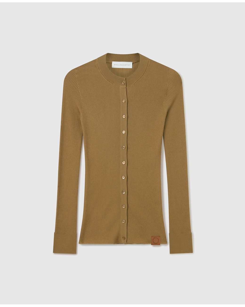 Stella McCartney Green Crewneck Light Knit Cardigan