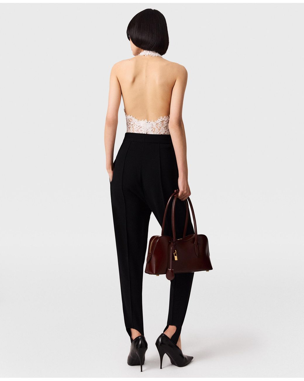 Stella McCartney White Halterneck Lace Top