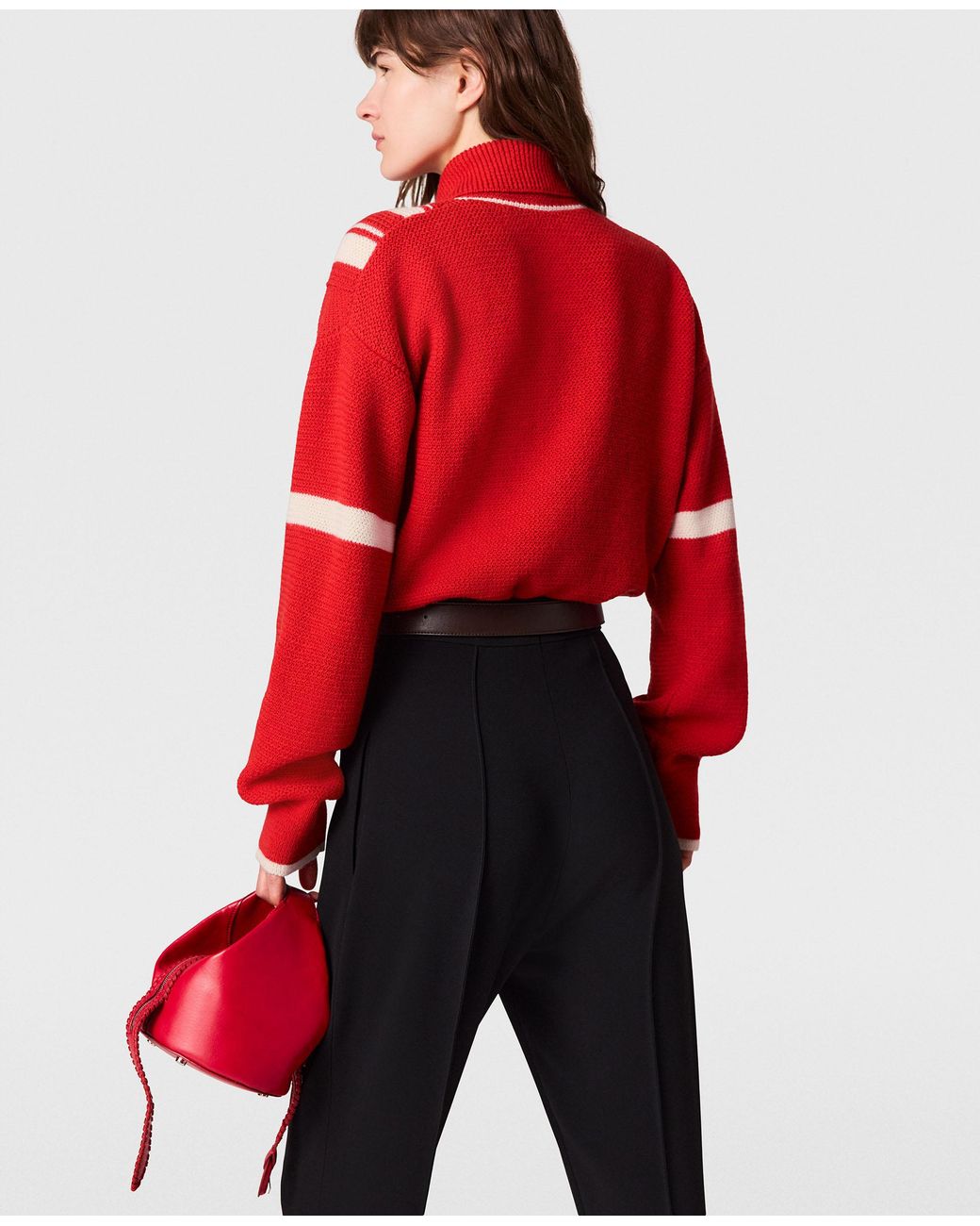 Stella McCartney Collared Zipper Knit Jacket