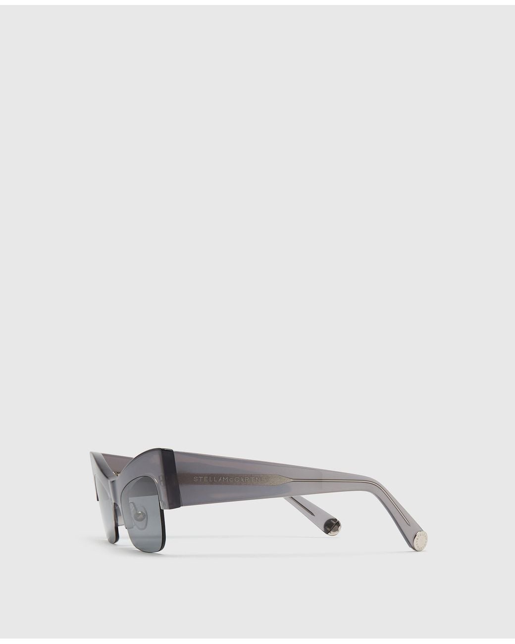 Stella McCartney White Medallion Geometric Sunglasses