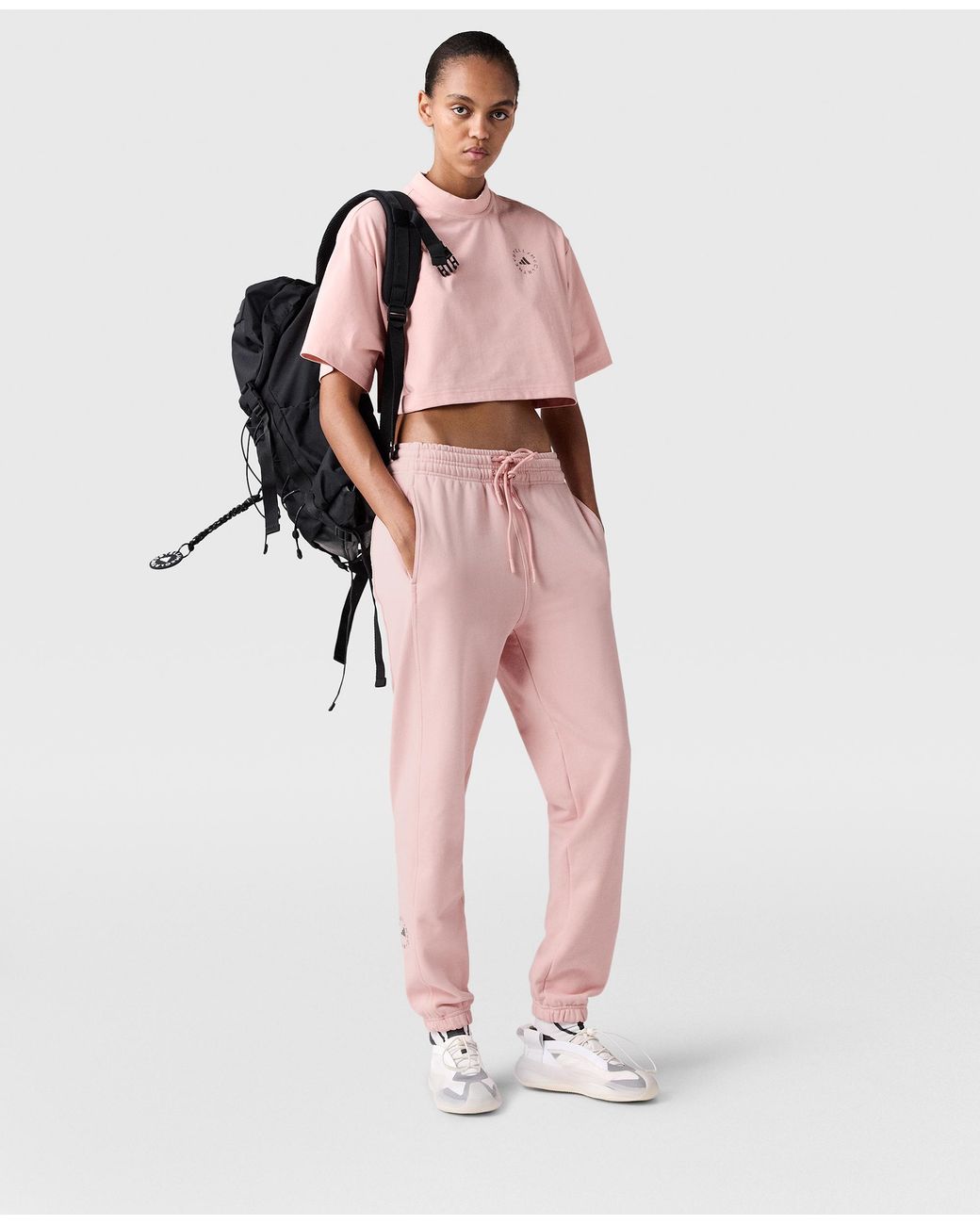 Stella McCartney Pink Planet Sport Cropped T-Shirt