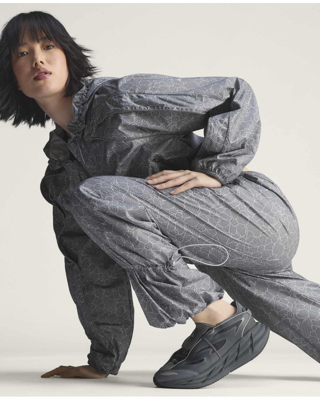 Stella McCartney Gray Logo Woven Trackpants