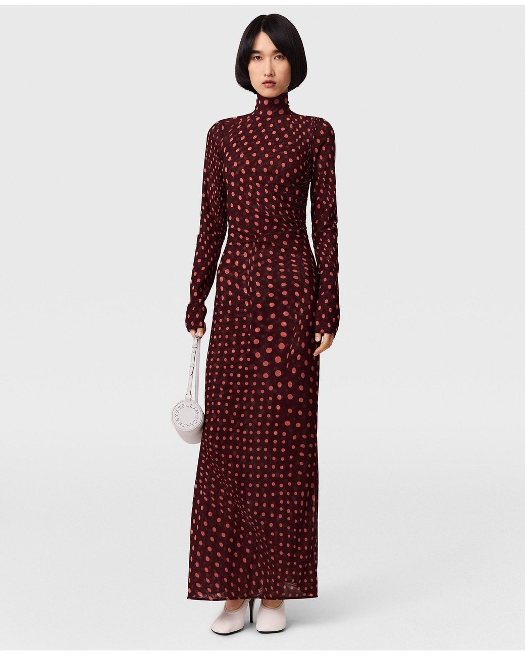 Stella McCartney Multicolor Polka Dot Mesh Long Dress