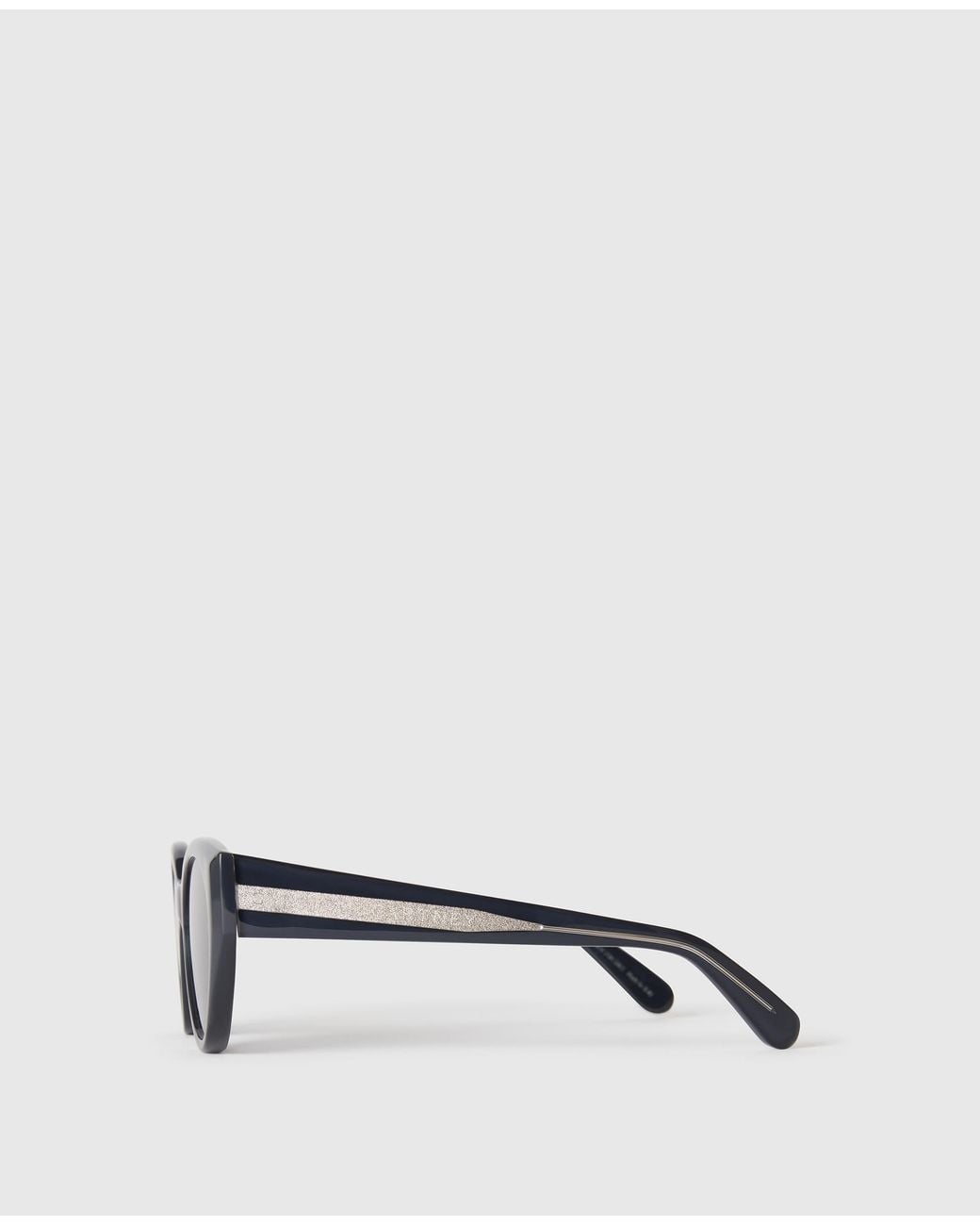 Stella McCartney Gray Round Cat-Eye Sunglasses, One Size