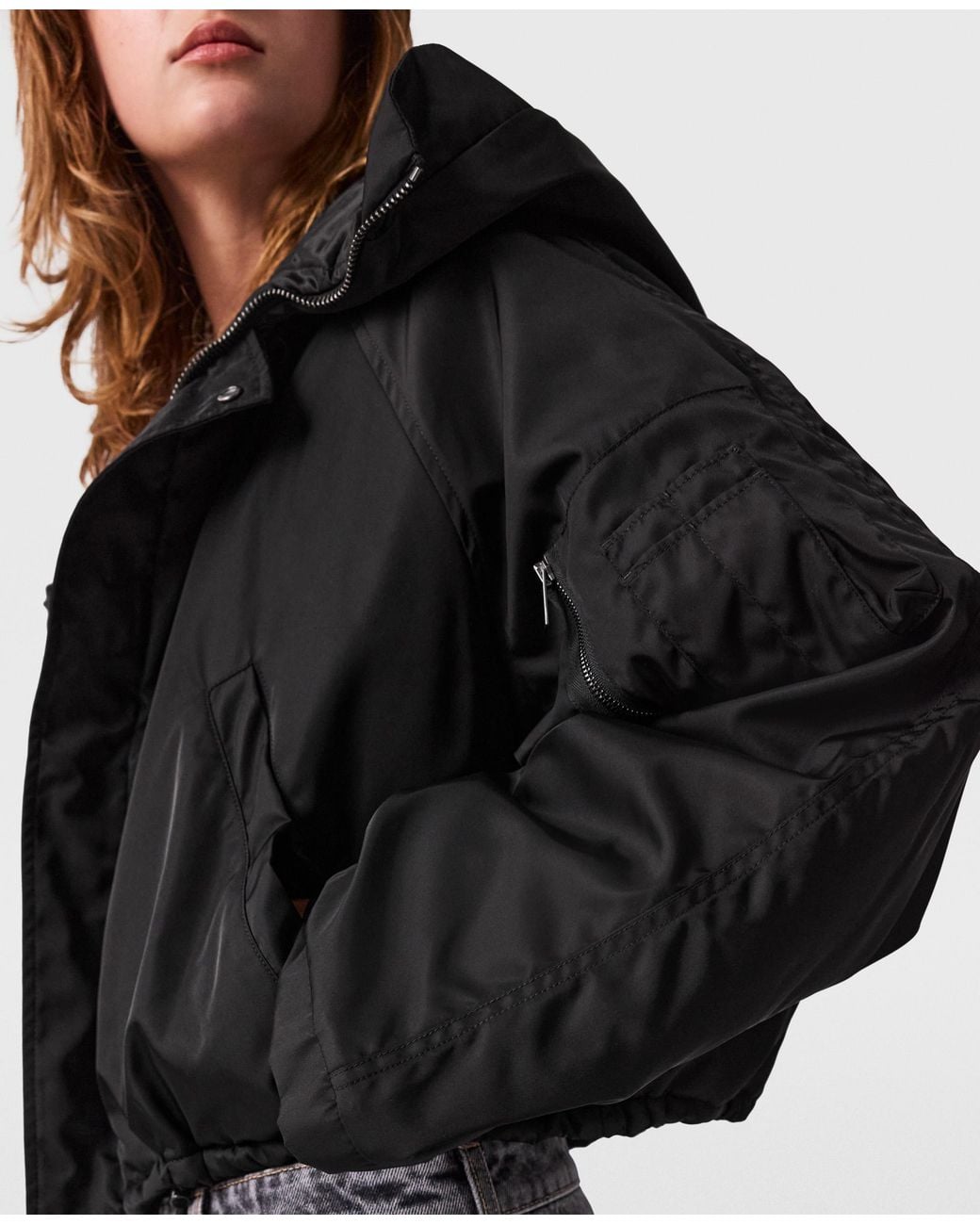 Stella McCartney Black High-Neck Long-Sleeve Jacket