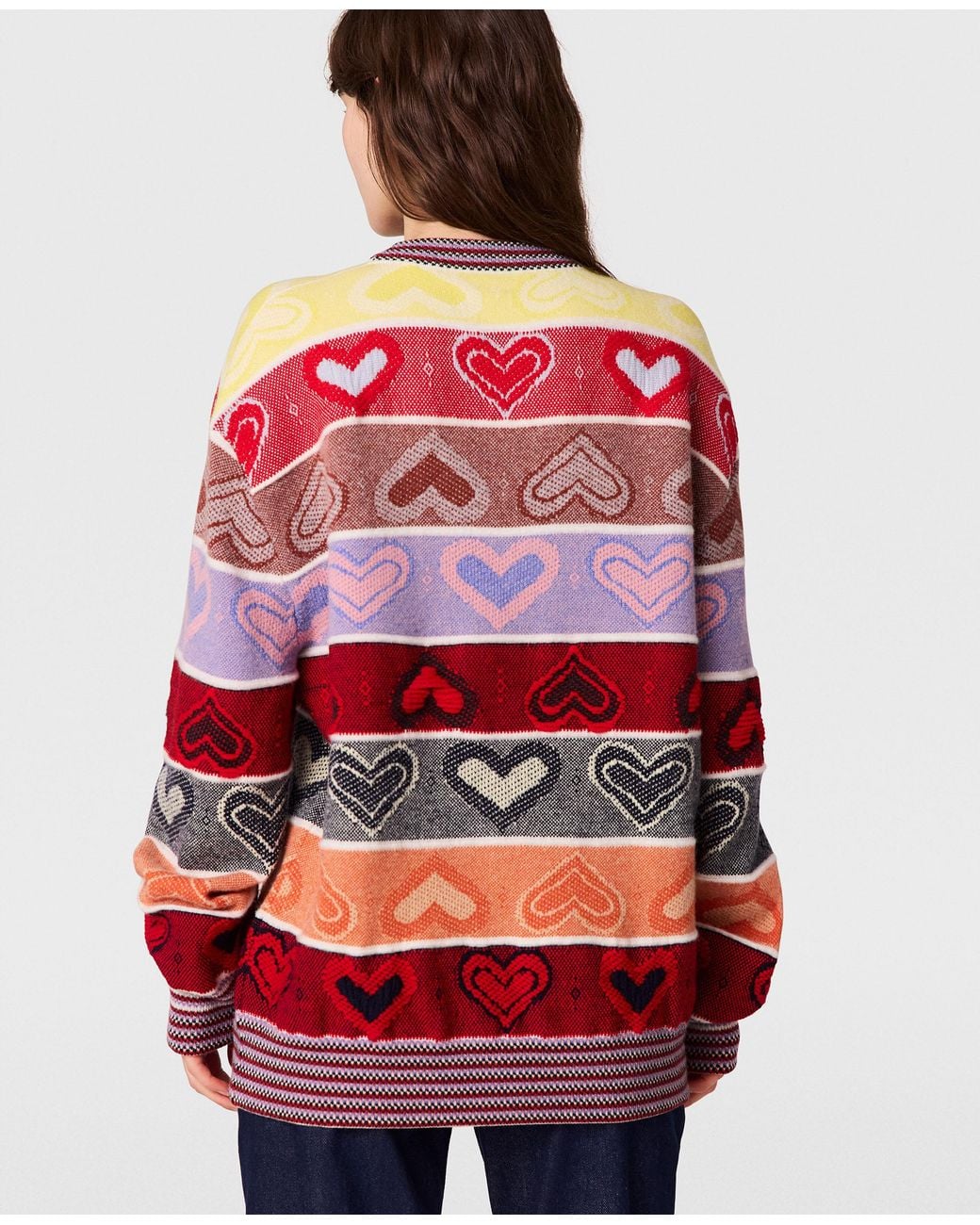 Stella McCartney Red Heart Fair Isle Sweater