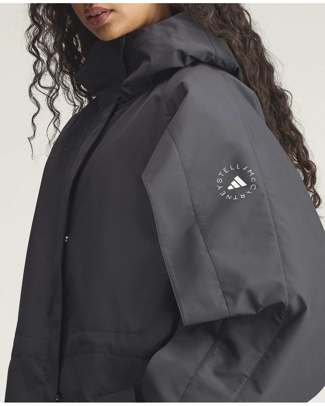 Stella McCartney Blue Truecasuals Long Padded Parka Coat