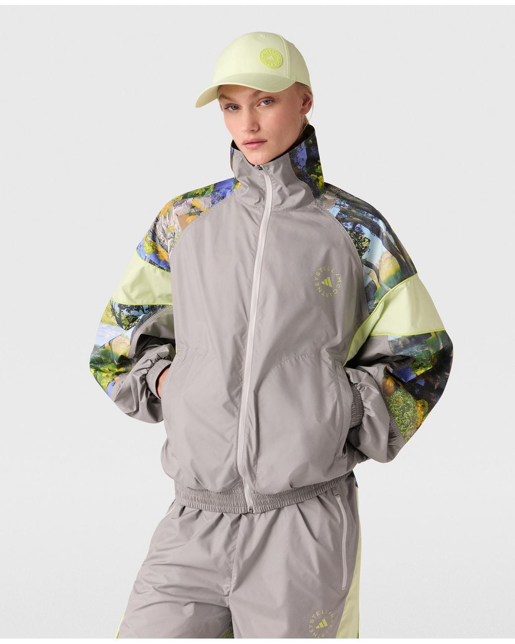 Stella McCartney Gray Truelife Woven Track Jacket