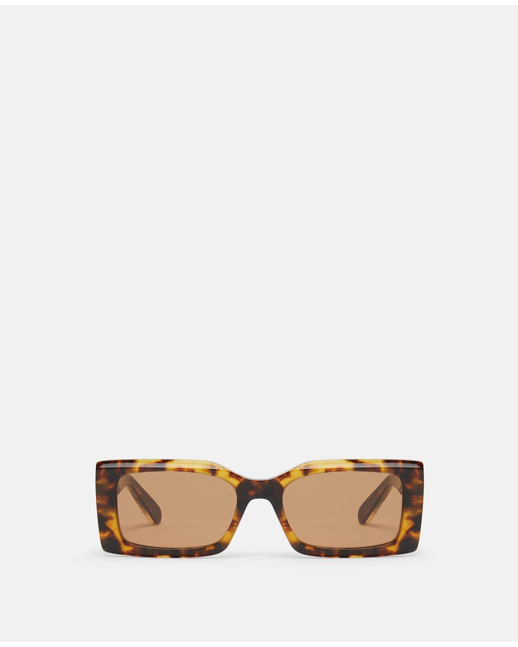 Stella McCartney Natural Logo-Engraved Rectangular Sunglasses, One Size