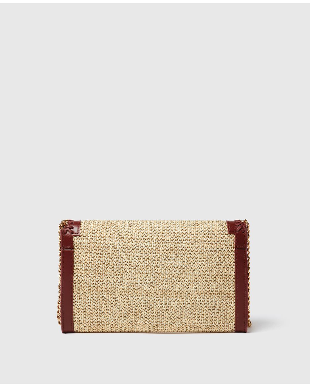 Stella McCartney Multicolor Falabella Raffia Wallet Crossbody Bag