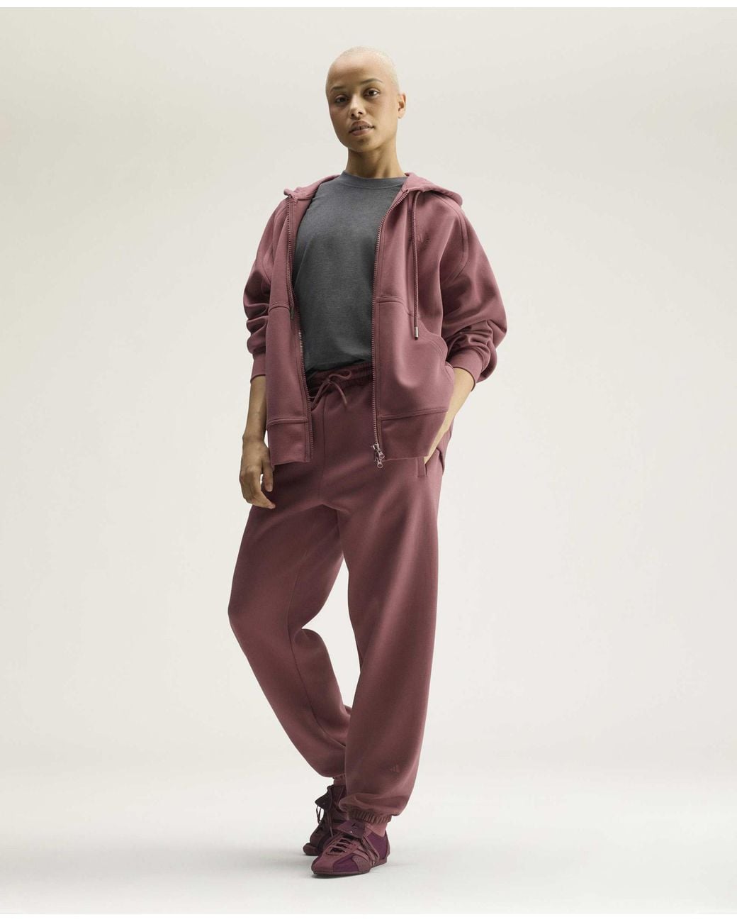 Stella McCartney Purple Adidas By Sportswear Loose Sweat Pants