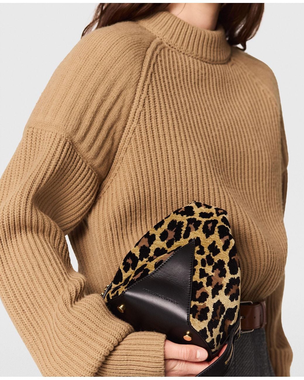 Stella McCartney Natural Crewneck Spiber Knit Sweater