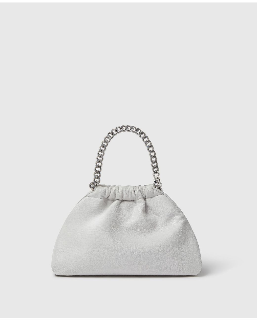 Stella McCartney White Falabella Mini Drawstring Bag With Airlite Chain