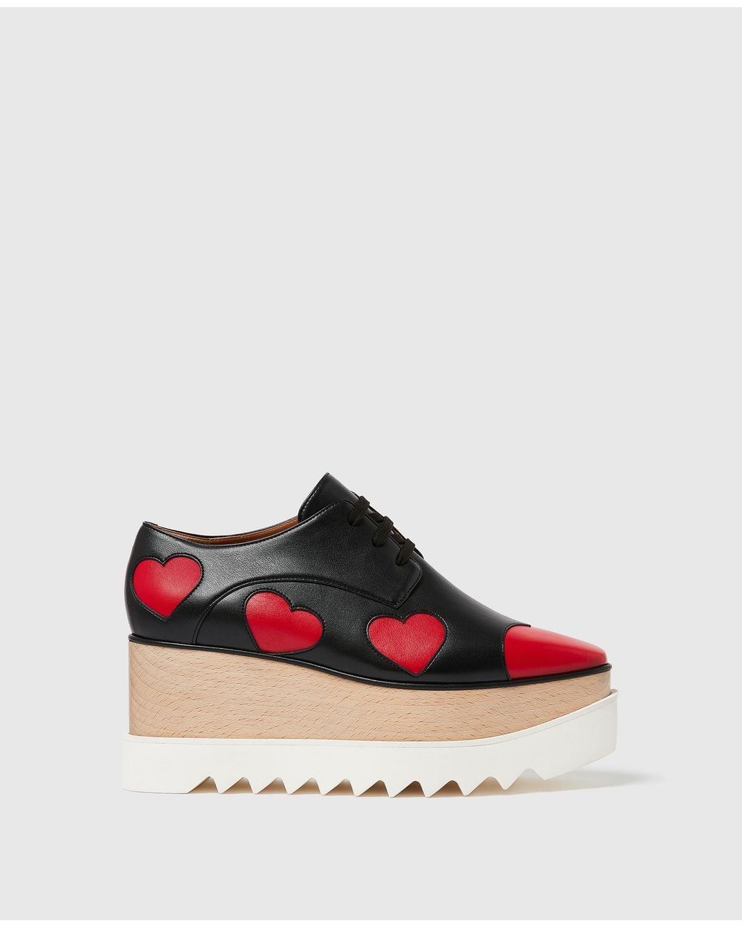 Stella McCartney Multicolor Heart Print Elyse Platforms