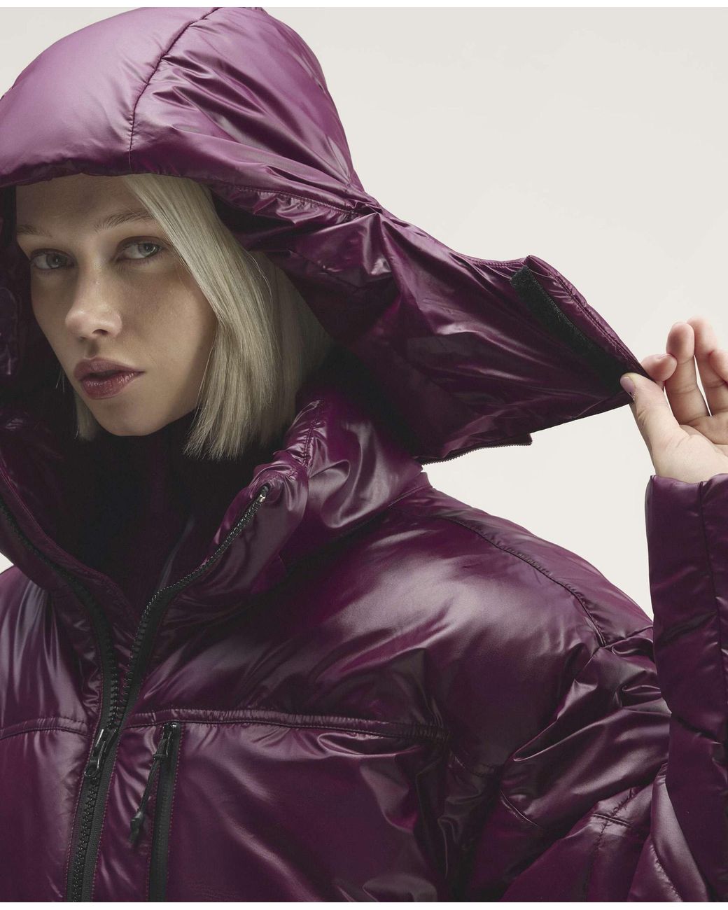 Stella McCartney Purple Adidas By Padded Winter Jacket