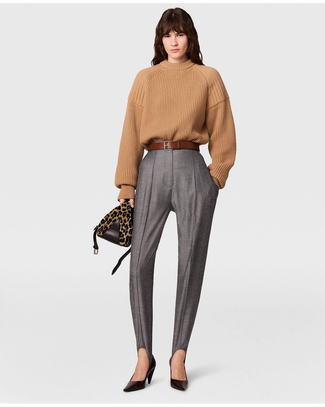 Stella McCartney Gray Tailored Stirrup Pants