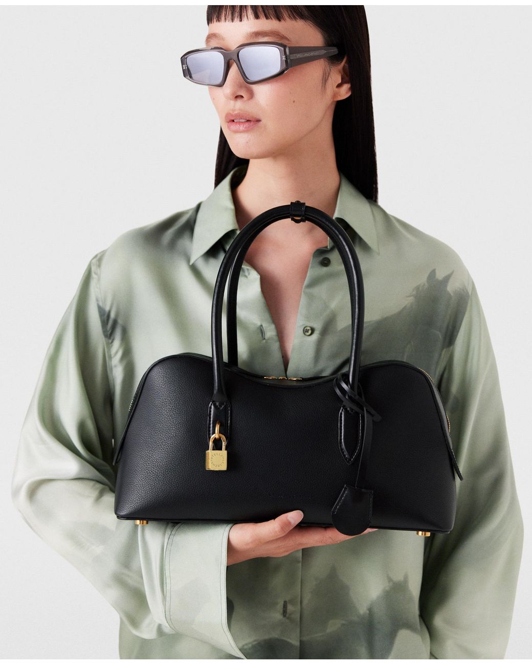 Stella McCartney Black Ryder Shoulder Bag, One Size