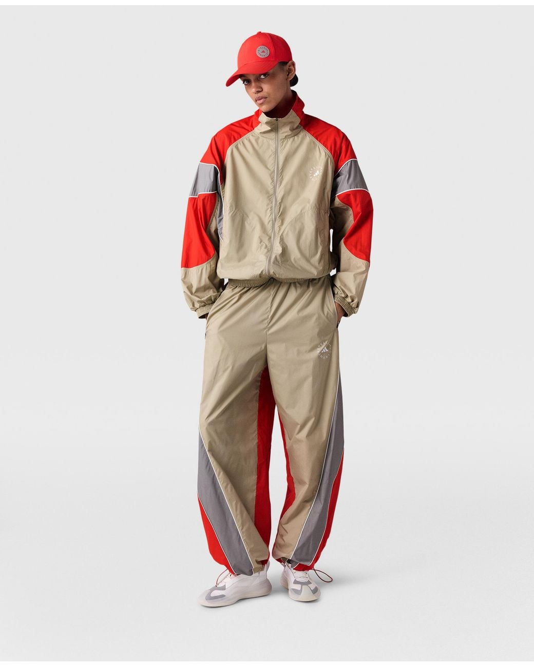 Stella McCartney Red Truelife Woven Track Jacket