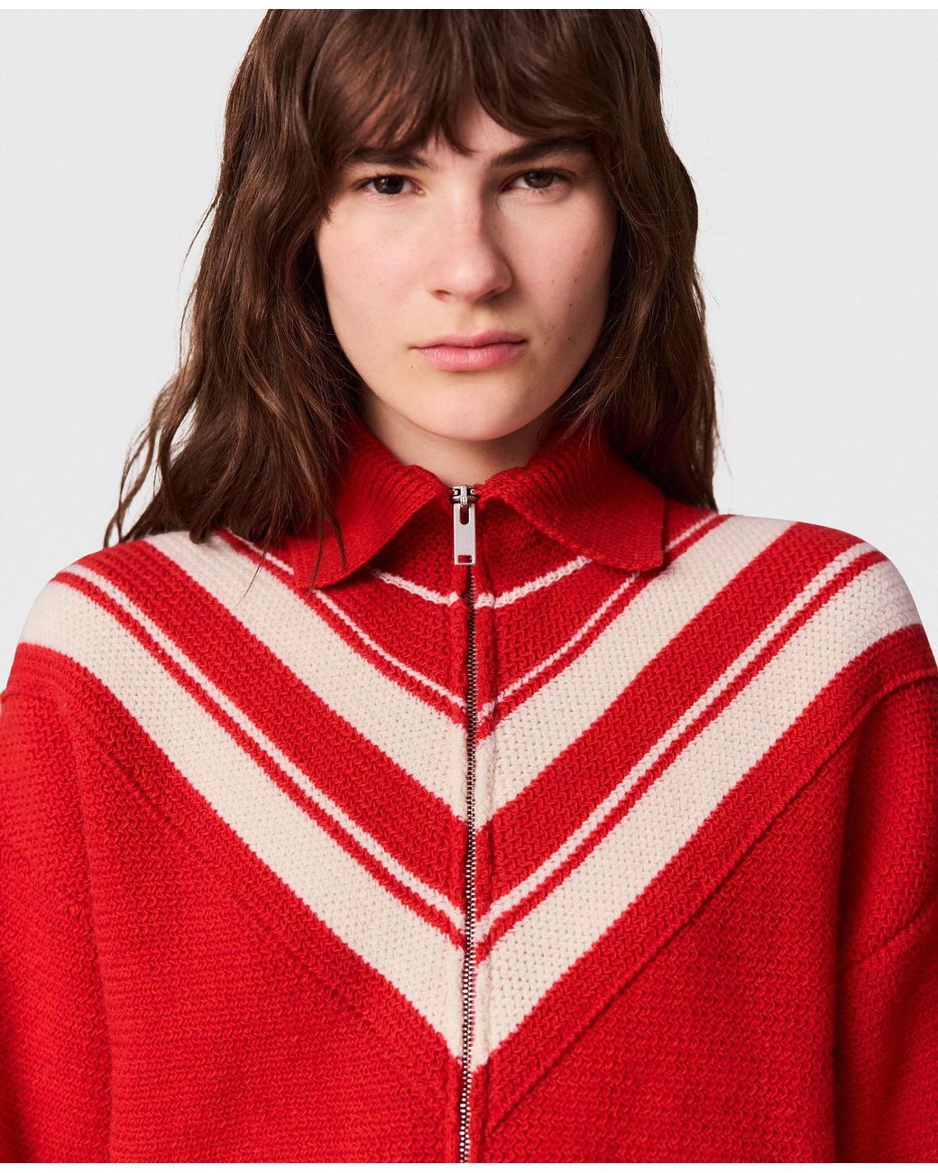 Stella McCartney Collared Zipper Knit Jacket