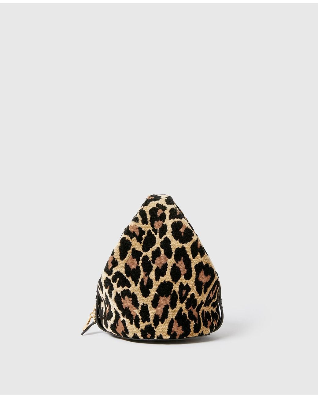 Stella McCartney White Appaloosa Leopard Tiny Bucket Bag