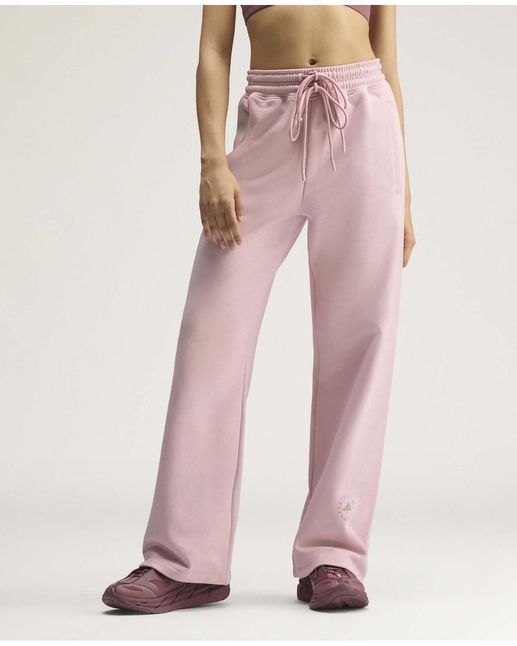 Stella McCartney Pink Adidas By Sportswear Straight Leg Pants