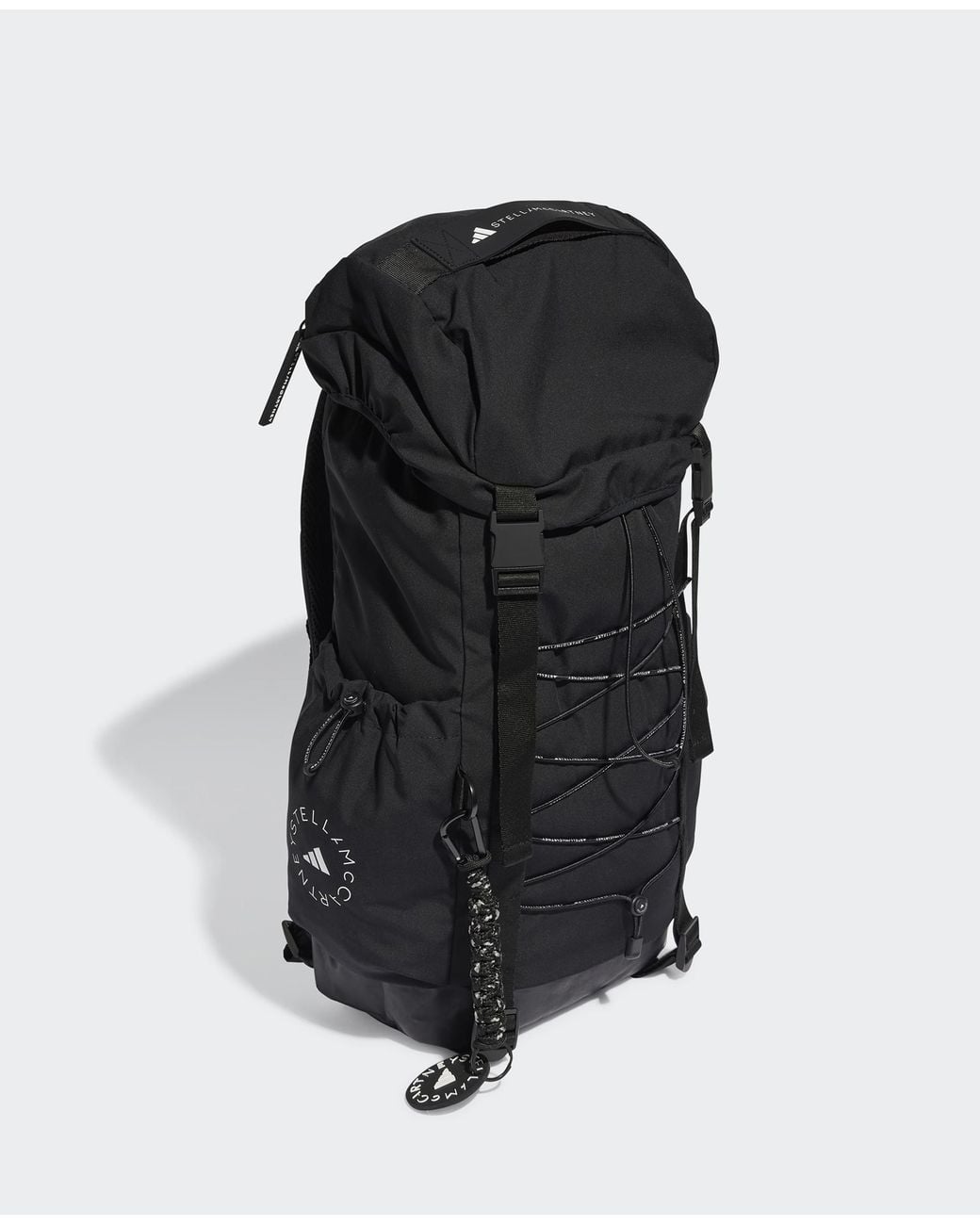 Stella McCartney Black Logo Hiking Backpack, One Size
