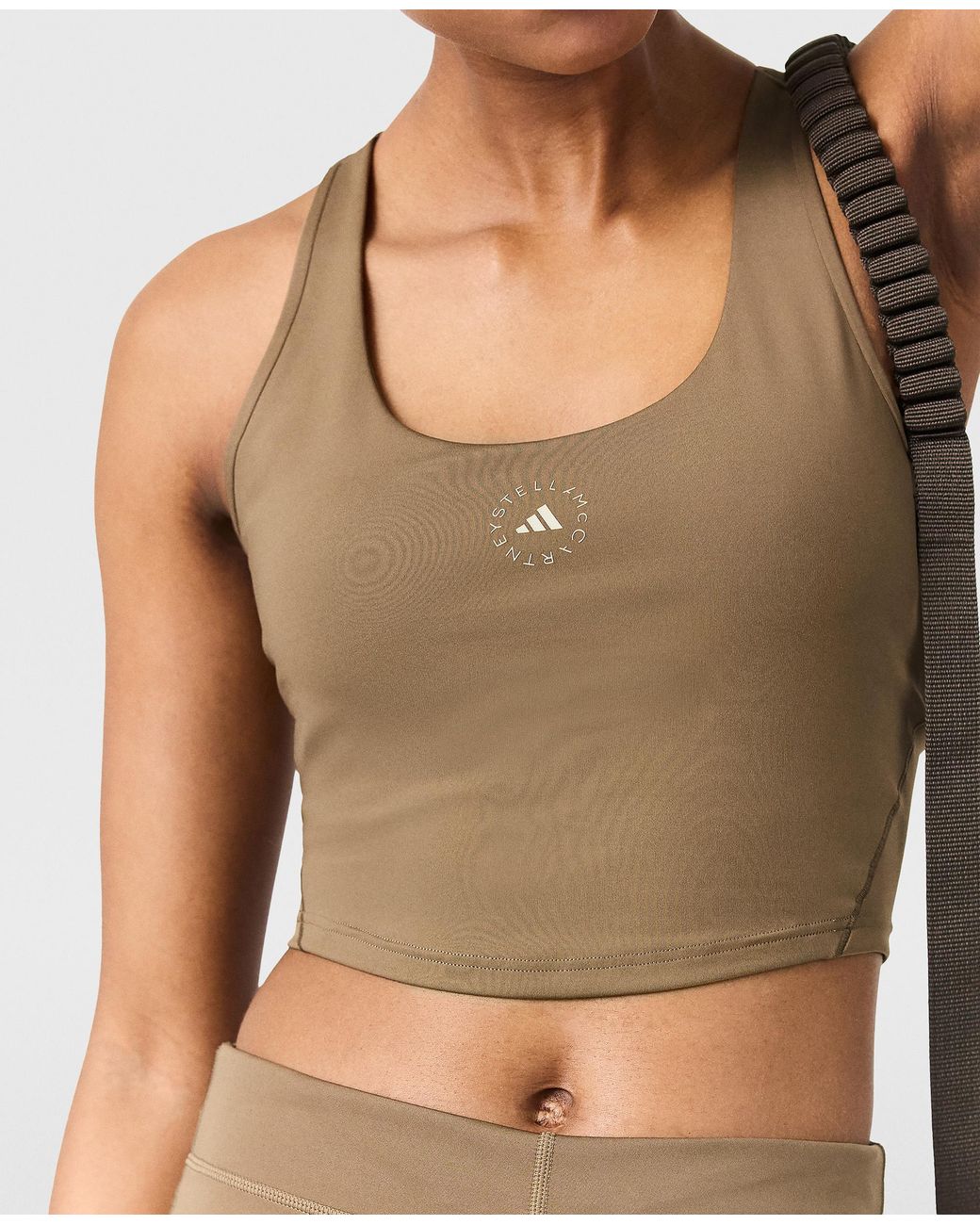 Stella McCartney Natural Truestrength Yoga Cropped Tank
