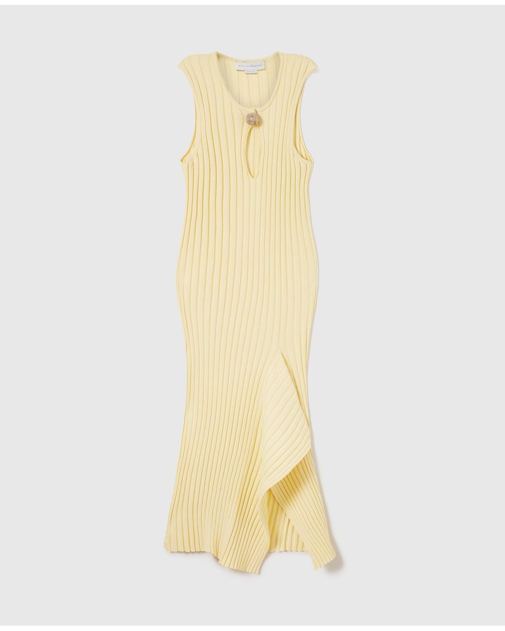 Stella McCartney Metallic Cotton Ribbed Dress