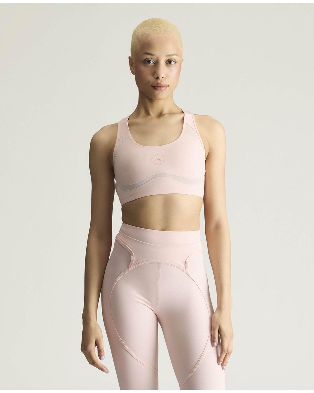Stella McCartney Pink Adidas By Power Impact Medium-Support Training Bra