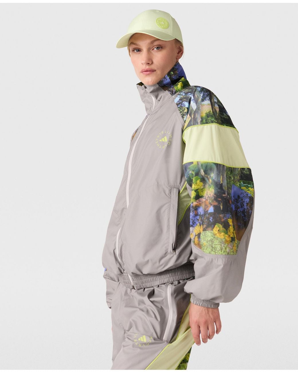 Stella McCartney Gray Truelife Woven Track Jacket