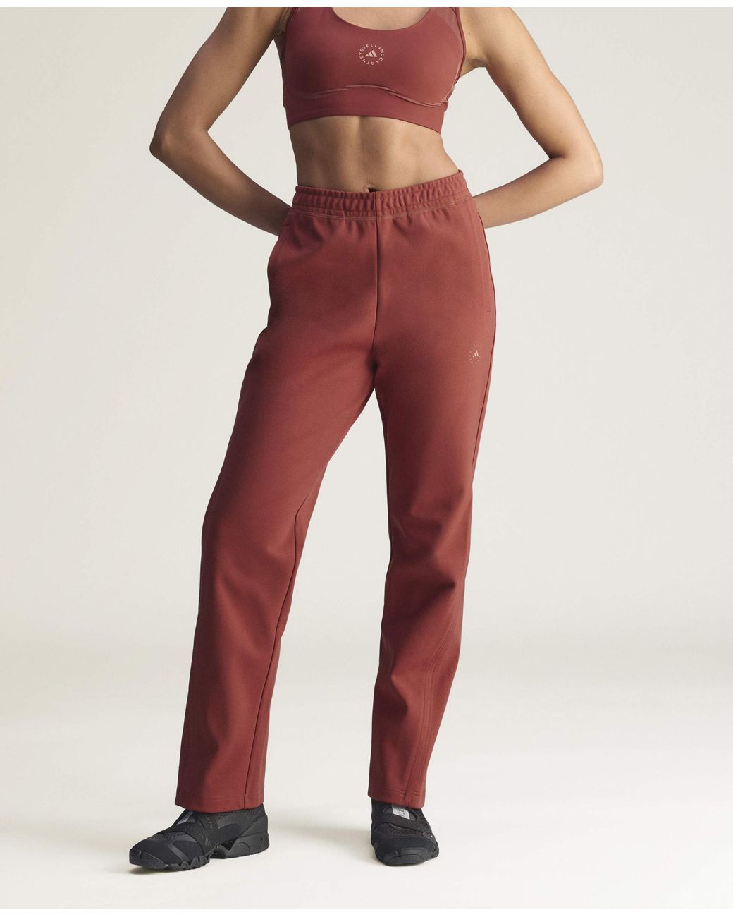 Stella McCartney Red Logo Woven Trackpants