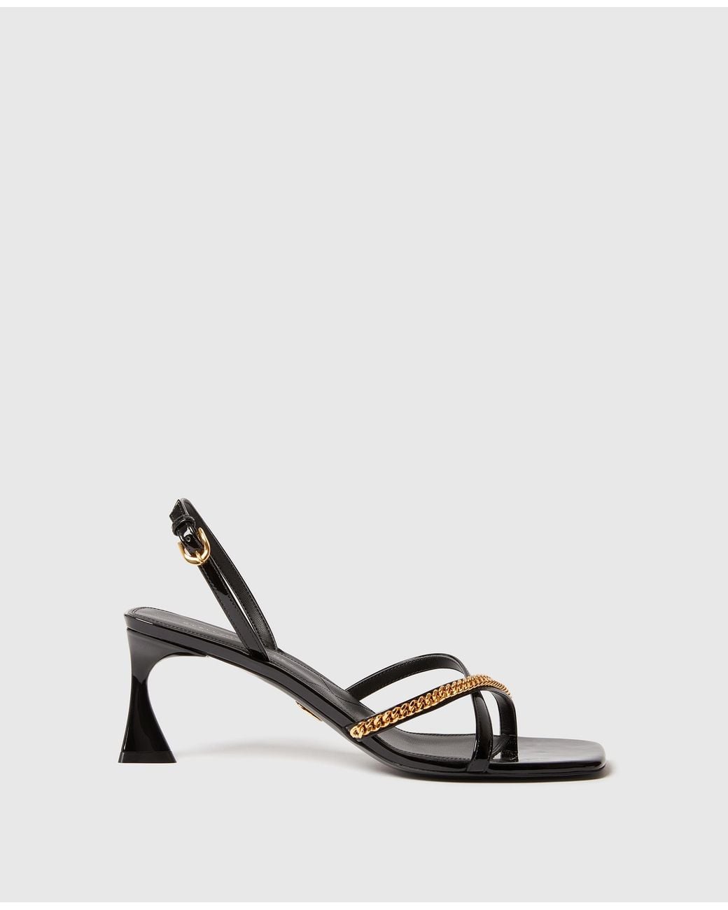 Stella McCartney White Elsa Patent Kitten Heels