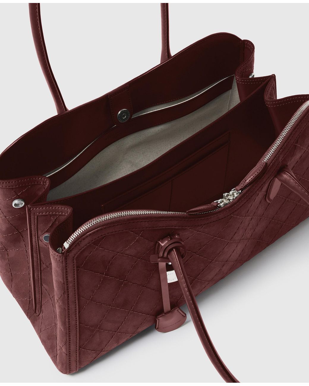Stella McCartney Purple Ryder Quilted Tote Bag