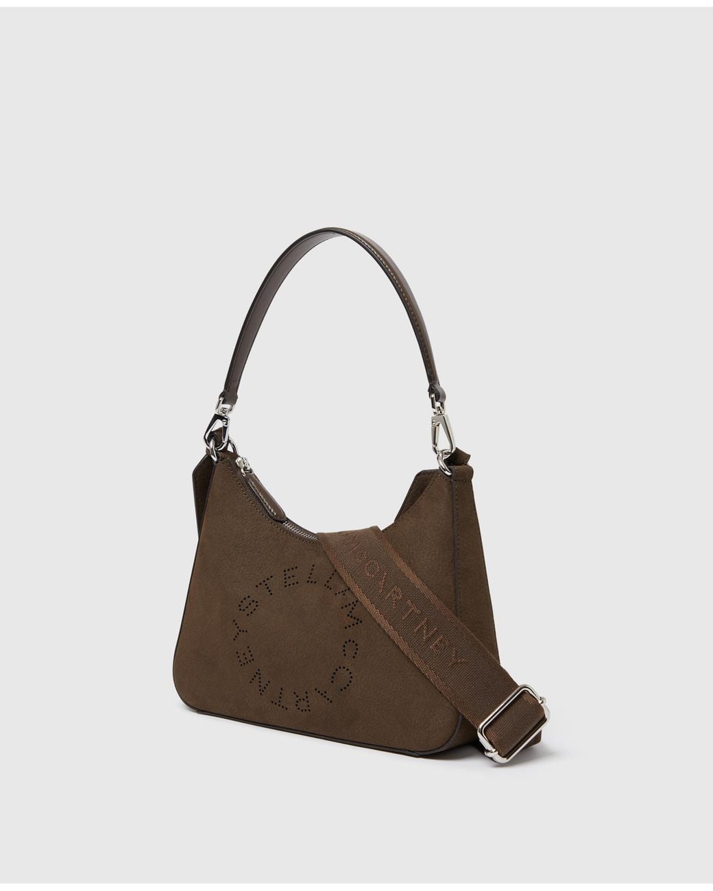 Stella McCartney Brown Logo Crossbody Shoulder Bag