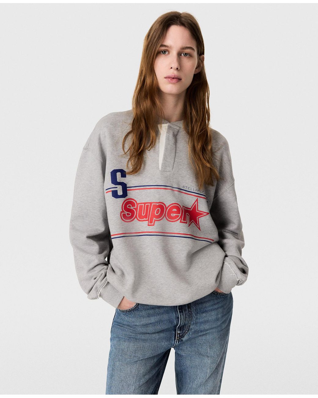 Stella McCartney Gray Superstar Cotton Sweatshirt