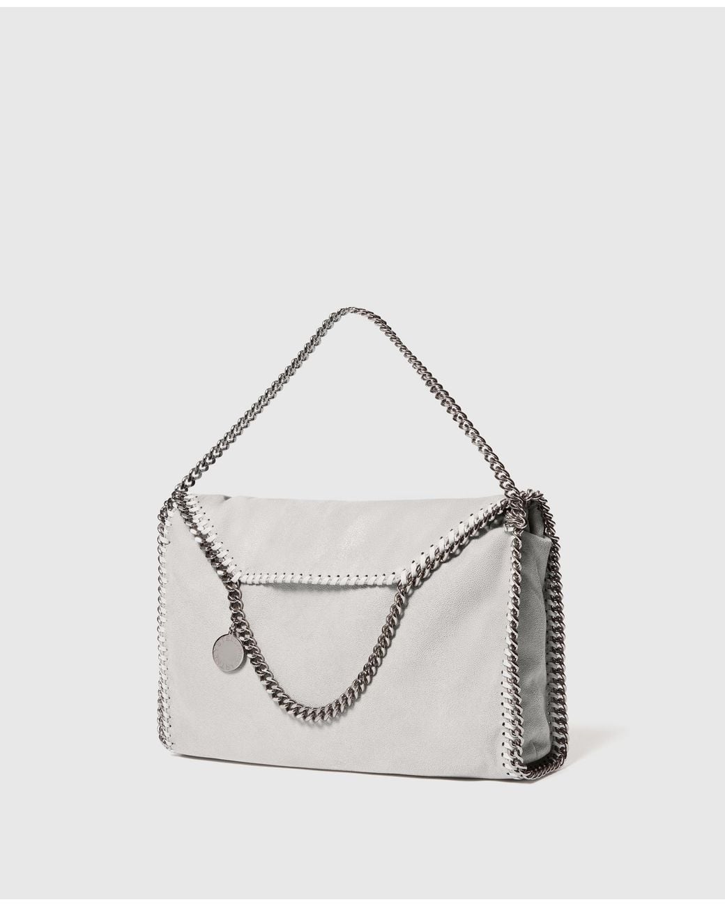 Stella McCartney White Falabella Fold-Over Tote Bag Airlite