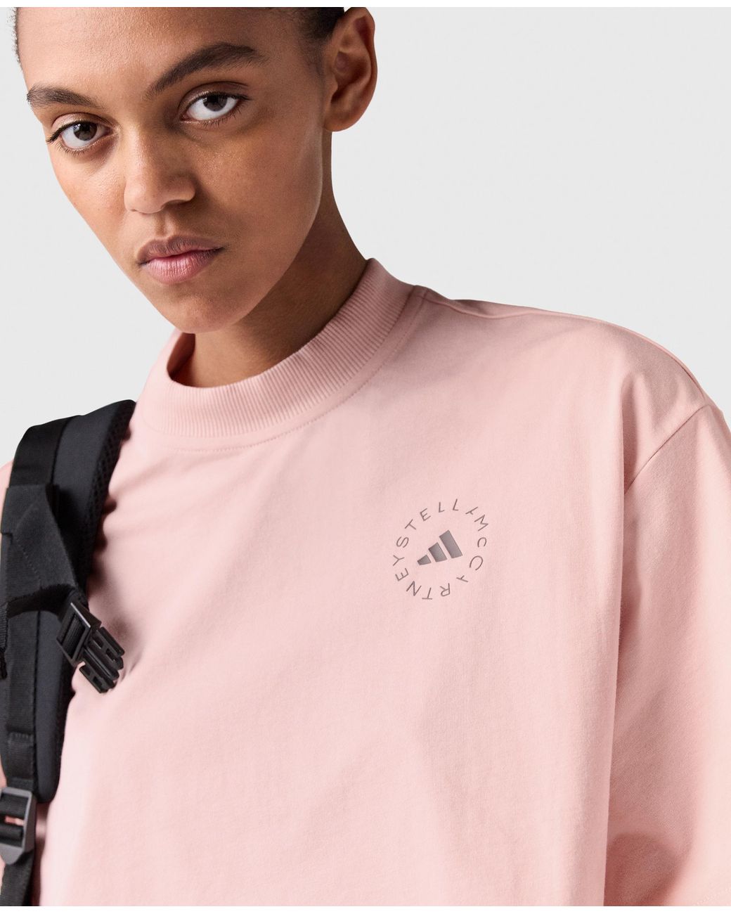 Stella McCartney Pink Planet Sport Cropped T-Shirt