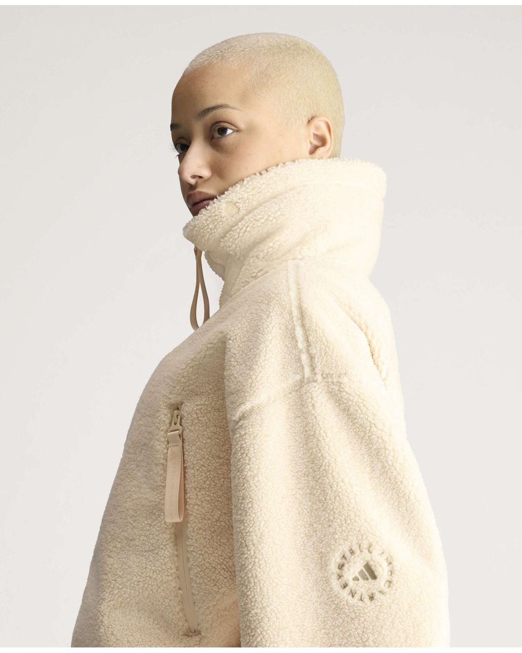 Stella McCartney Natural Adidas By Full-Zip Winter Fleece