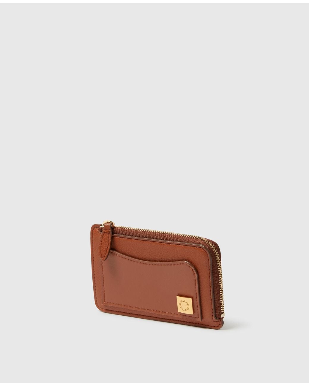 Stella McCartney Brown Ryder Zip Cardholder
