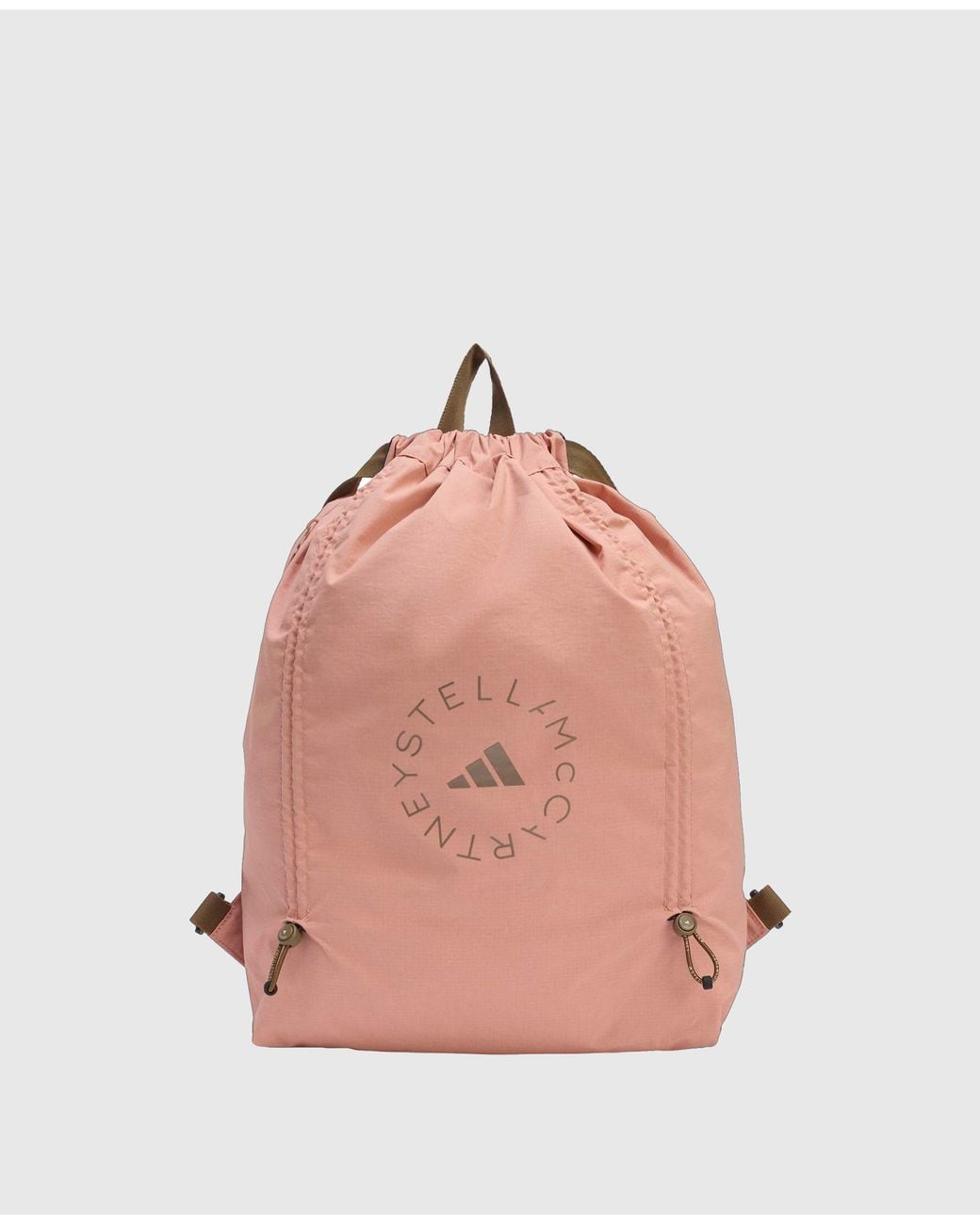 Stella McCartney Pink Logo Gym Sack