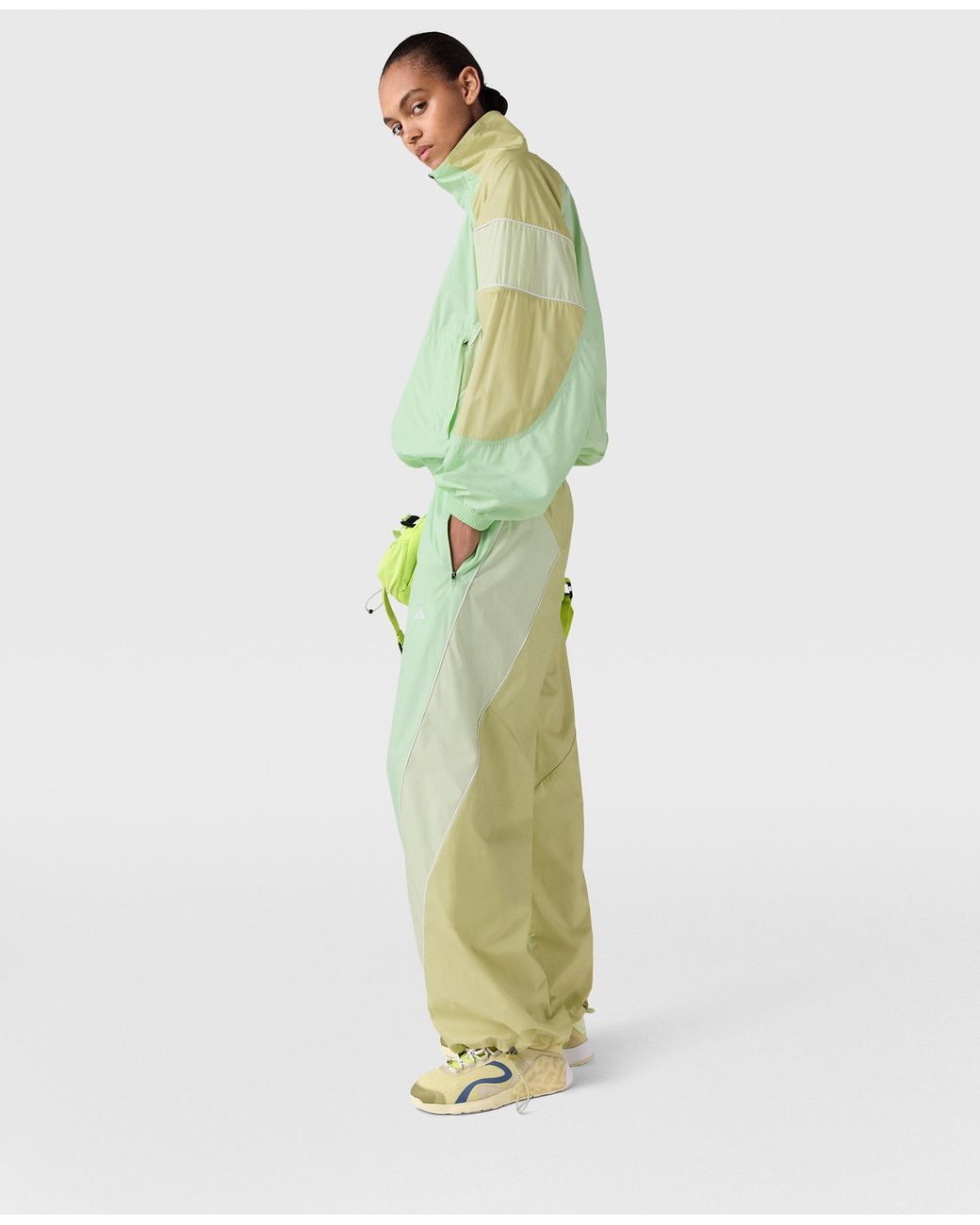 Stella McCartney Green Truelife Woven Track Jacket